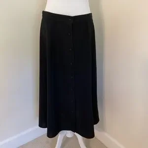 Sharon Anthony | Skirts | Vintage Sharon Anthony Chic Black Aline ...